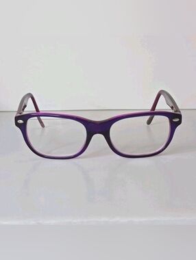 Ray-Ban RB1555 Violet Fuchsia Eyeglasses 48-16-130 Kids Petite Rectangle Frame
